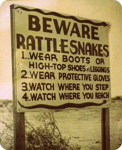 rattlesnake sign
